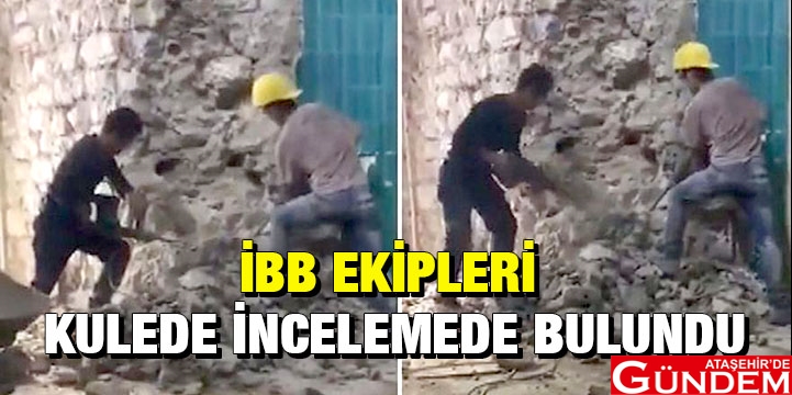 GALATA KULESİ’NİN YIKILAN DUVARI ALELACELE YENİDEN ÖRÜLDÜ GALATA KULESİ’NİN YIKILAN DUVARI ALELACELE YENİDEN ÖRÜLDÜ